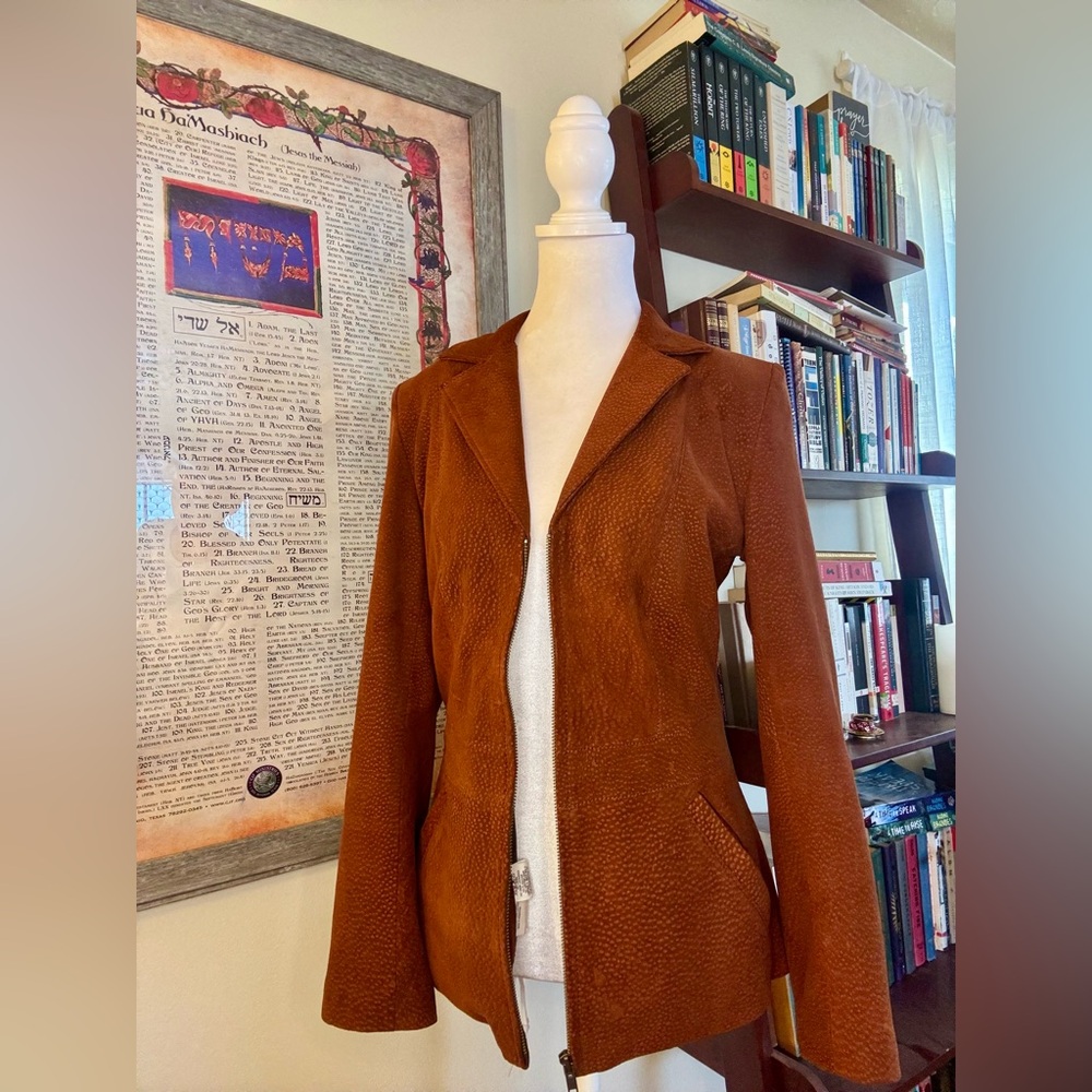 Women's Brown Blazer w/ Zipper